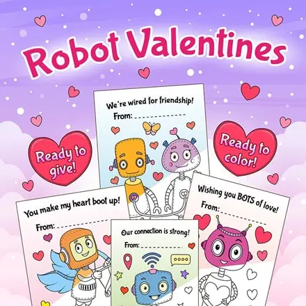 Home 13 Robot Valentines