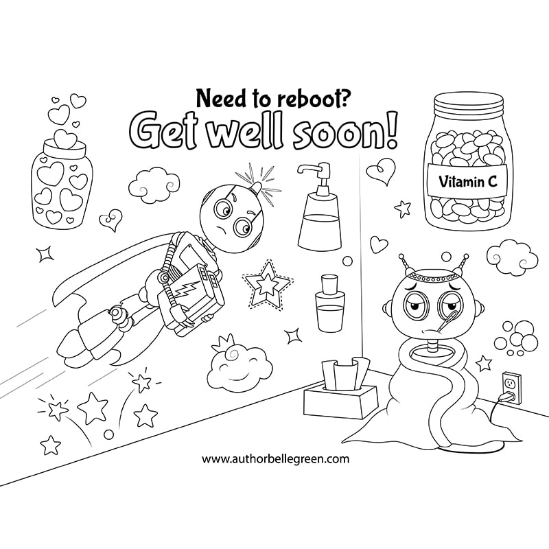 Free Get Well Soon Coloring Pages and 9 Ways Kids Can Help 1 get well soon coloring pages